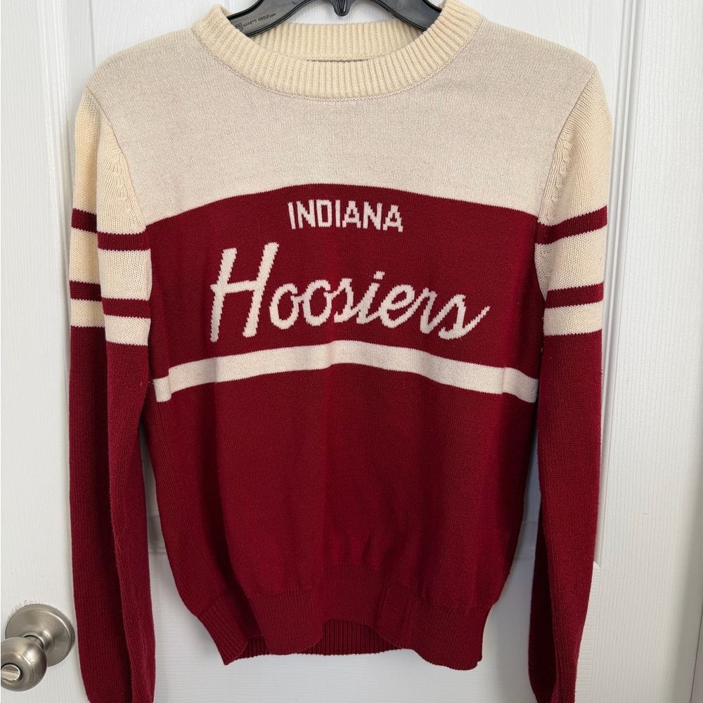Hillflint NCAA Indiana University Hoosiers varsity cotton crew sweater